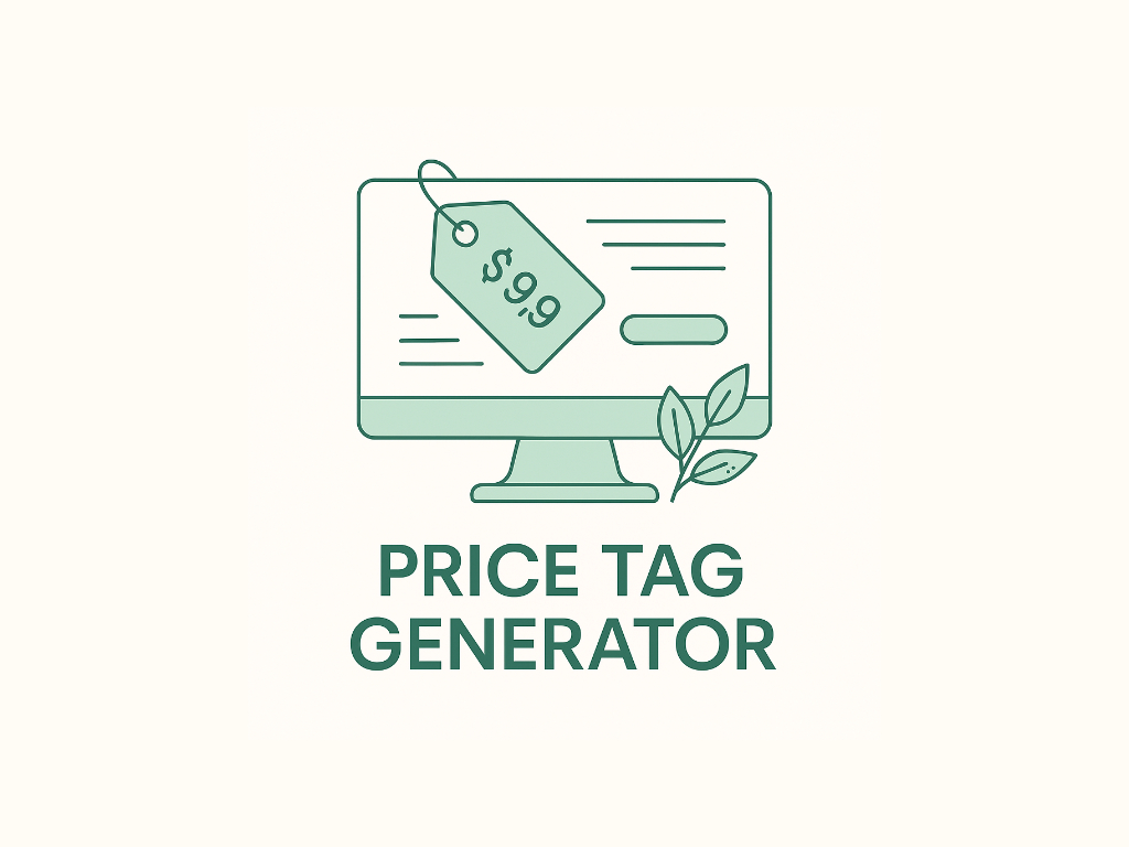 price tag generator